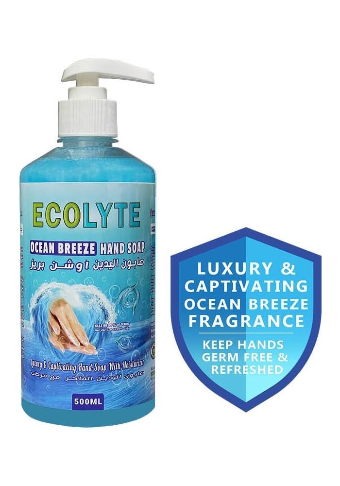 Ecolyte+ Ocean Breeze Hand Soap 500ml - Image 2